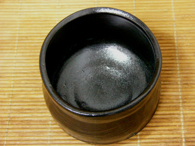 加藤�ﾀ作　黒茶碗4
