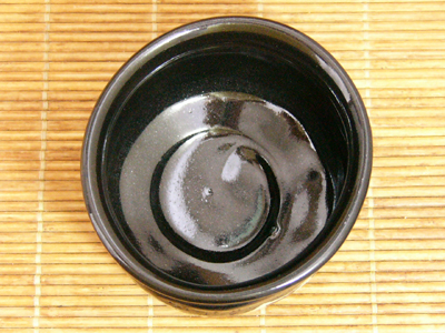 加藤�ﾀ作　黒織部茶碗6