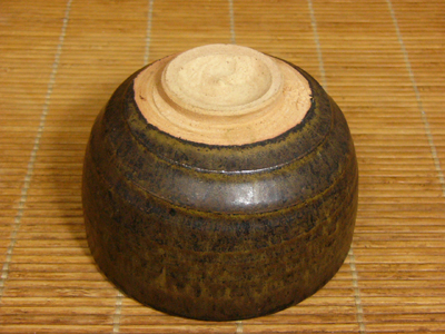 水野寿山作　鉄釉茶碗6