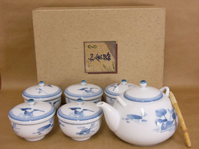 ノリタケ 茶器揃 蓮とトンボ