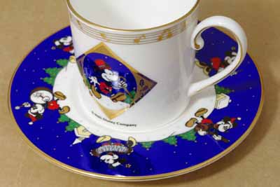 三郷陶器　ミッキーマウスコーヒー碗皿1客