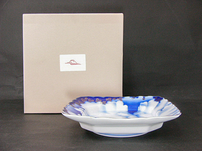 深川製磁　桔梗型　7寸　角鉢